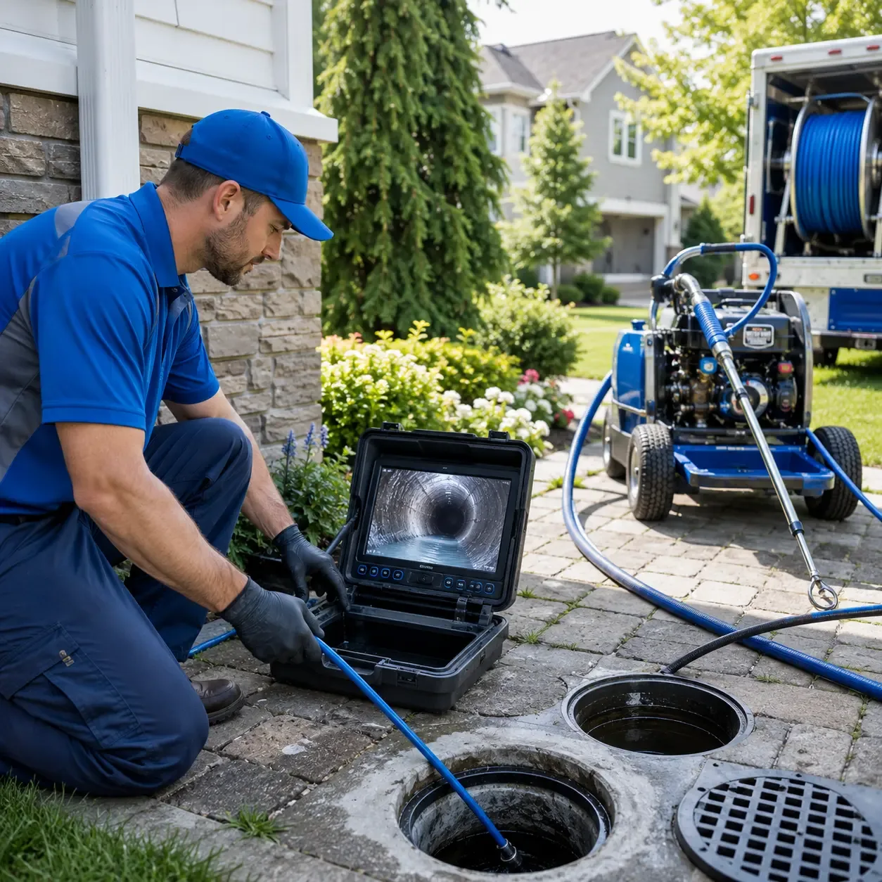 Outdoor drain cleaning professionals serving Bedford, TX