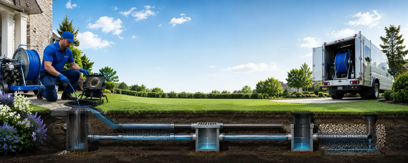 Outdoor drain cleaning information for Bedford, TX